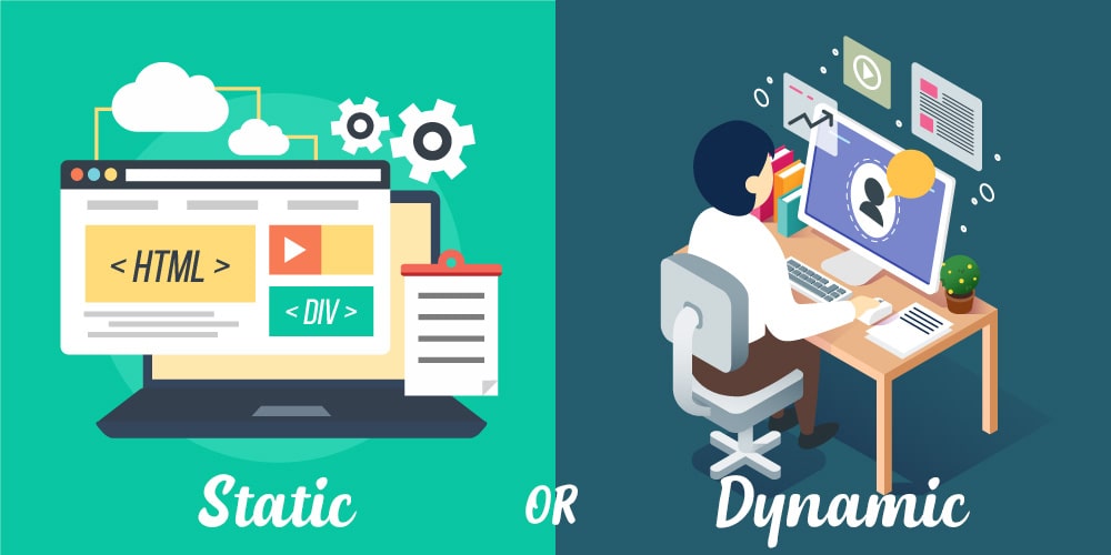 static vs dynamic website difference min