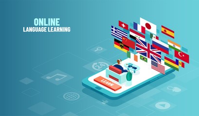 Image of online language learning