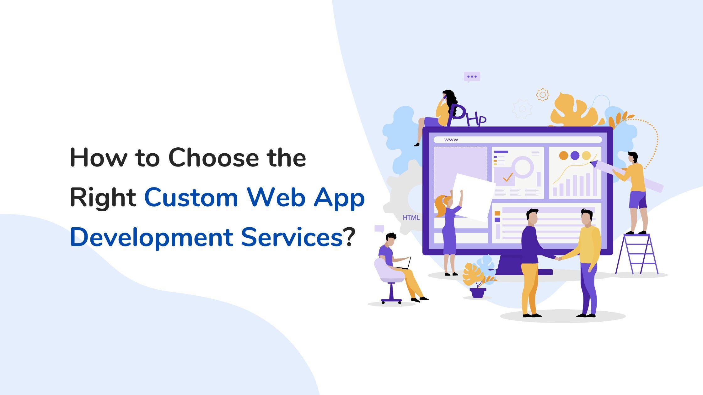 Design of custom web app development services